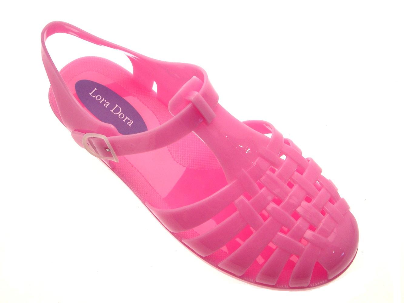 Womens Jelly Cut Out Sandals Ladies Flat Jellies Summer Holiday Beach